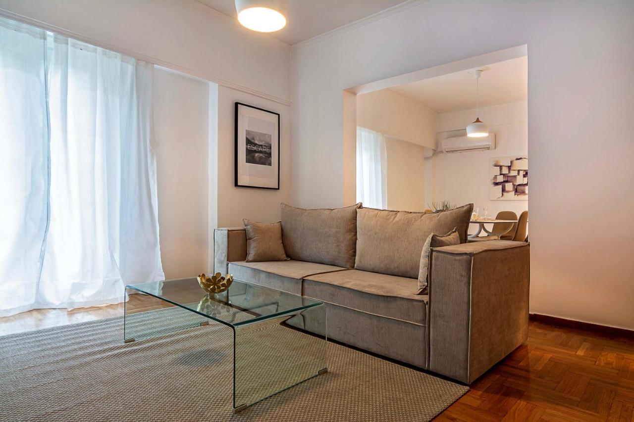 Apartamento Elegant, spacious&minimalist aptm w/balcony Atenas Exterior foto